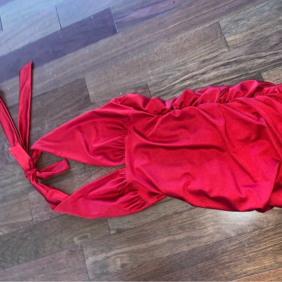 Red Mini Dress - Picture 5 of 8